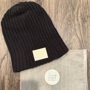 Love Your Melon Dark Knit Beanie